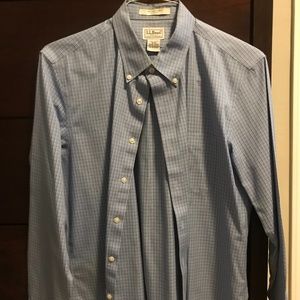LL Bean Wrinkle Free Slim Fit Dress Shirt